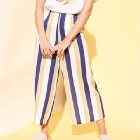 MINKPINK PINSTRIPE LOOSE TROUSERS - Picture 2 of 7